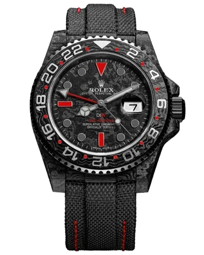 Rolex GMT-Master II DiW Custom Carbon Dark Red