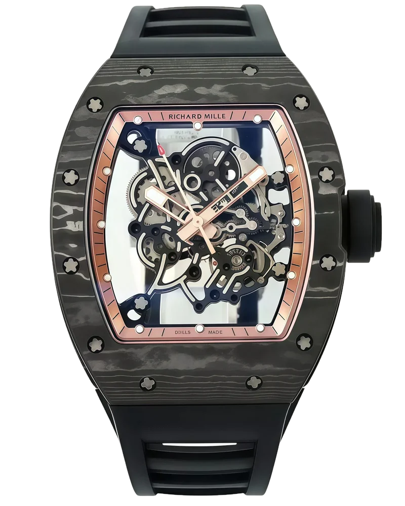 Richard Mille Replica Watch Black Carbon Case APS Factory 43mm