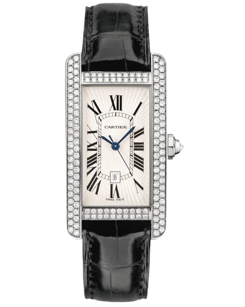 Cartier Tank Medium White Gold Diamonds WB710002