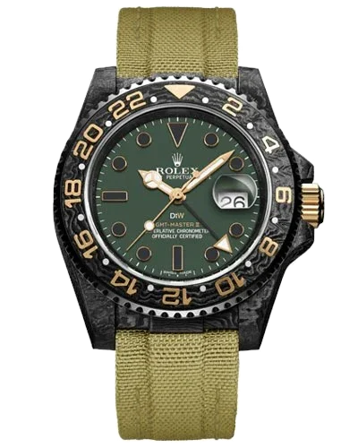 Rolex GMT-Master II DiW Custom Carbon Cream