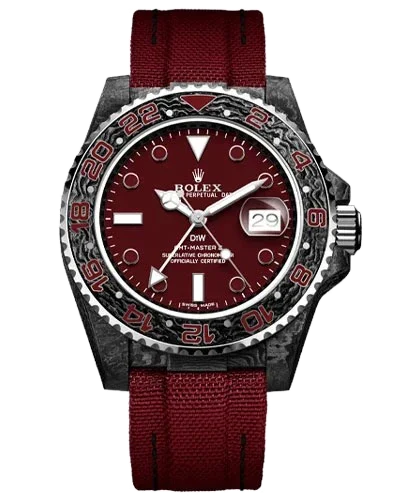 Rolex GMT-Master II DiW Custom Carbon Burgundy