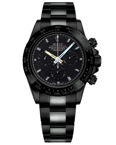 Rolex Cosmograph Daytona Blaken Custom Black Dial