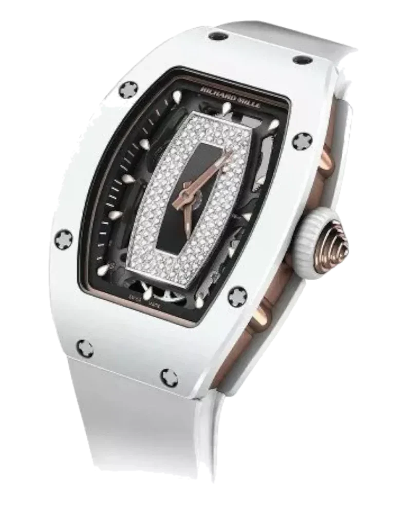 Richard Mille RM 07-01 White Ceramic Diamonds Black
