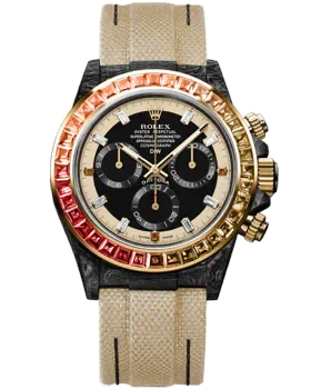 Rolex Cosmograph Daytona DiW Custom Carbon Motley Lady Unique