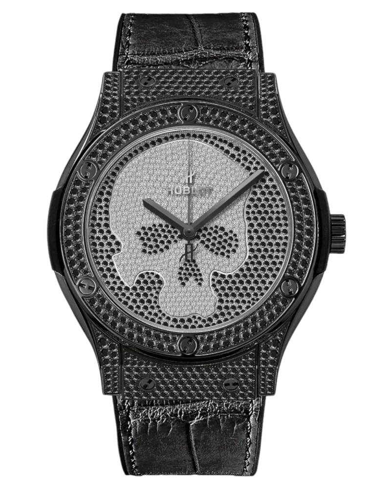 Hublot Classic Fusion 45 Skull Black Full Pavé 511.ND.9100.LR.1700.SKULL
