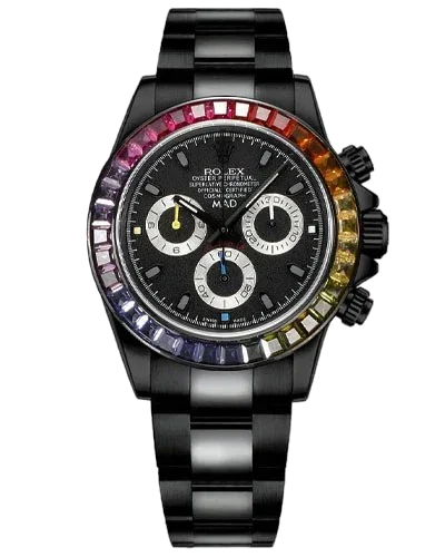 Rolex Cosmograph Daytona MAD Paris Custom Rainbow