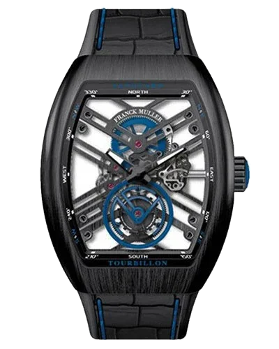 Franck Muller Vanguard Tourbillon V45-T-SQT-TTNRBR-BL