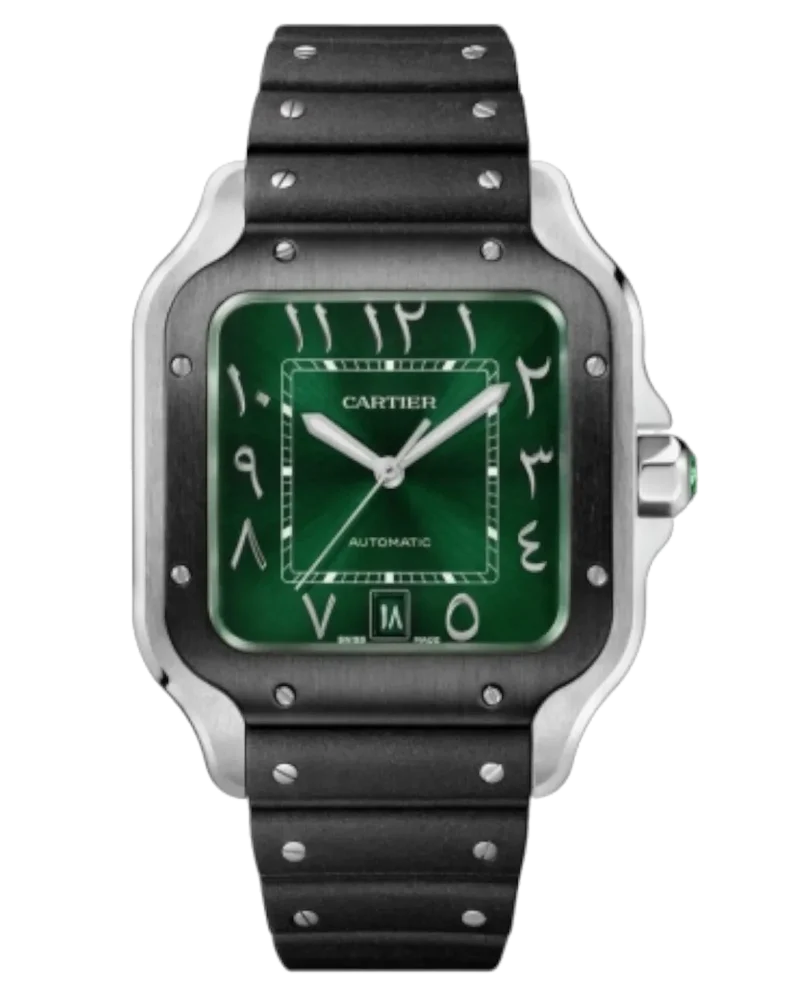 Cartier Santos Arabic Dial Green Large WSSA0055