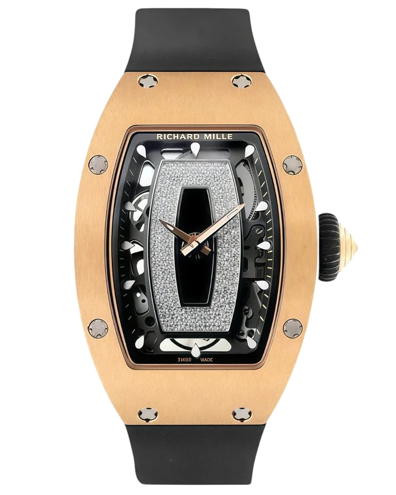 Richard Mille RM07-01 Plain Rose Gold (Black Lips)