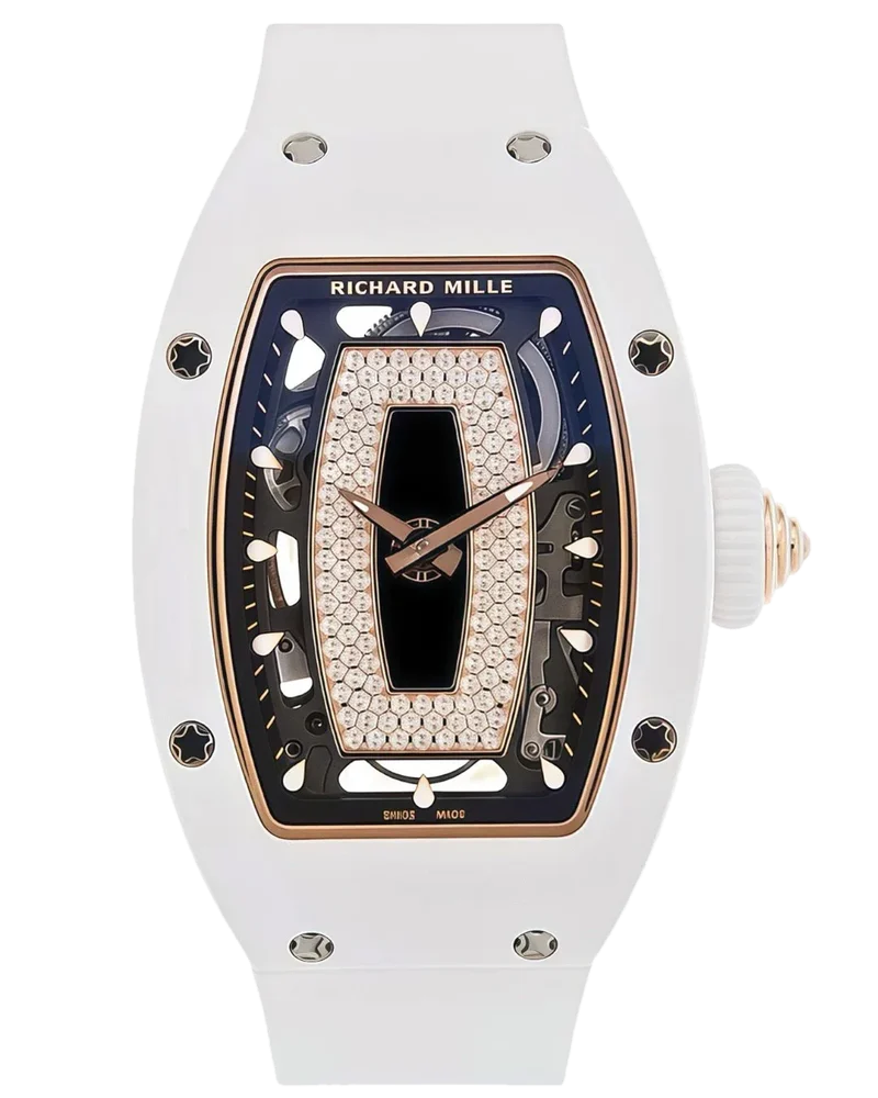 Richard Mille RM07-01 White Ceramic (Black Lips)